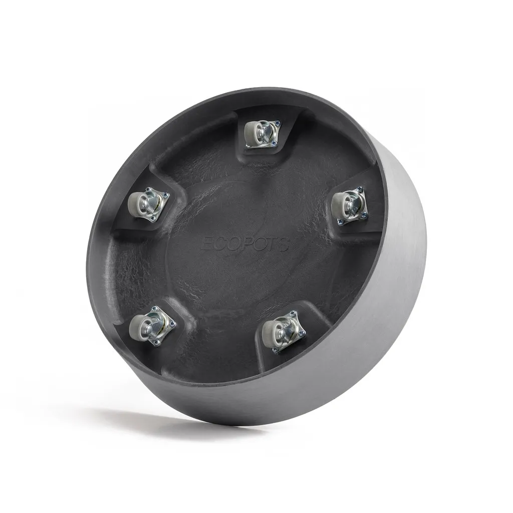 [74.019.50GW] Ecopots Saucer Wheels 50 (Grey)